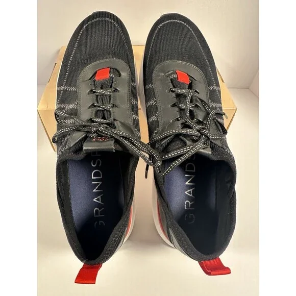Cole Haan Grandsport Trainer Shoes Sneaker Men’s 11M Black Knit/Nimbus Cloud - Picture 5 of 9